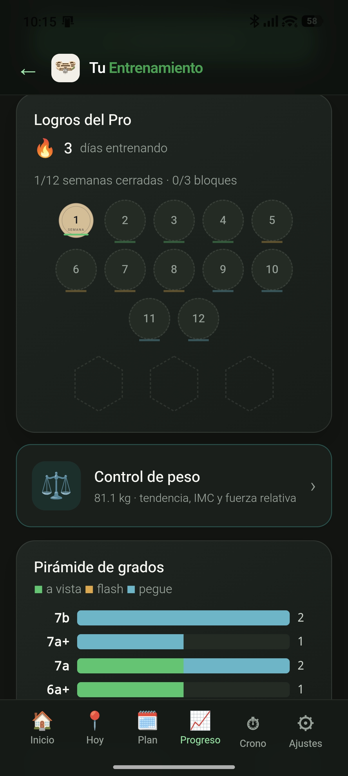 Ajustes y copias de seguridad de la app